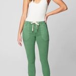 BLANK NYC The Bond Mid Rise Skinny Tie waist ankle zip utility jeans pants 33 Photo 5