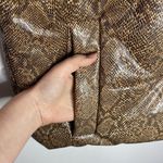 Nanushka Morillo Brown Snake Vinyl Puffer Vest size M Size M Photo 6