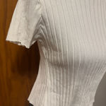 Isalis  Ribbed top curved hem cut out back size medium Photo 0