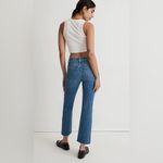 Madewell NWT   Kick Out Mid Rise Blue Jeans Ankle Length Size 32 Photo 13