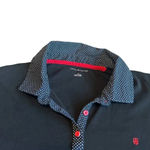 Tommy Hilfiger  Black Polo Dress Short Sleeve Polka Dot Stretch Size Large Womens Photo 1