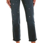 DL1961  Mara Instaculpt Straight Ankle Studded Ocean Black Jeans Size 28 Photo 0