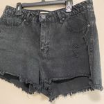 Anthropologie Unpublished Black Acid Wash Distressed Shorts Size 29 Photo 2
