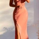 ZARA BLOGGERS FAVE! SATIN EFFECT Buttoned Slip Midi Dress Dusty Pink Photo 0