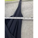 EXPRESS Women's Dress Solid Navy Blue Surplice Sleeveless Midi Size XS Photo 7