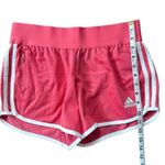 Adidas  M10 Athletic Pink & 3 Stripe Active Running Stretch Waistband Shorts Sz S Photo 8