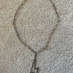 Lightning Bolt Necklace Gold Photo 0