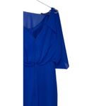 JJ's House  Womens Mini Dress Blouson Chiffon 3/4SleeveRoyal Blue Size 4‎ NWT Photo 8