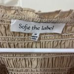 Sofie the Label Beige Smocked Dress Tan Size M Photo 4
