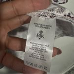 NWT Belyn Key Cutaway Sleeveless Golf Polo Tank Stem Floral White Pink Small Photo 4