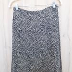 Womens Reversible Midi Skirt Size M Black Multicolor Floral Paisley Ruffle Boho Size M Photo 1