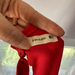 Tyche Red Sleeveless Halter Vibrant Romper  with pockets  Med Excel Cond! Photo 3