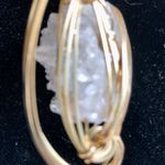 Custom Made Large Wire Wrapped Pendant White Quartz Artisan Medallion Slide New Photo 4