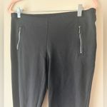 Eileen Fisher  Black Ponte Pants Zip Pockets Stretch Ankle Length Women’s Small Photo 1
