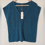 Eileen Fisher  Peruvian Organic Cotton Crepe Vest Size L Photo 4