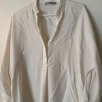 Vince  Cream Textured Blouse 100% Silk Photo 4