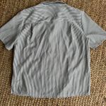 American Vintage Vintage black & white striped button-up shirt with lighthouse embroidery Photo 3