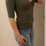 Leith Ribbed Surplice Top. Xs Photo 10