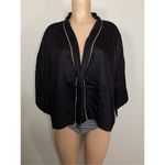 Volcom New.  black kimono top. Small. Retails $129 Photo 6