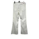 Anthropologie  Pilcro & The Letterpress Women's White High-Rise Flare Jean Size 2 Photo 7