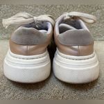 Pink Lily Silver Taupe Star Sneaker Shoe Glam Glitter Size 8 Photo 2