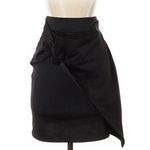 LF Love Black Double-Knit Mini Skirt with Mock Wrap Overlay-Size S Photo 0