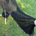 Jordan Taylor Black Sequined Mesh Wide Leg Pants Swimsuit Cover Festival Wear XL Photo 4