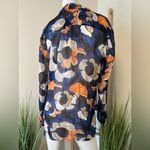 Diane Von Furstenberg  Lorelai Floral Button-up Shirt In Wax Cloth Floral Small Photo 2