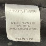 Privacy Please Revolve Wrap Black Polka Dot Ruffle Long Sleeve Mini Dress, size S Photo 3