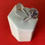 Bomb Party RBP6847 “Staring At You" Cubic Zirconia on Rhodium Size 7 Ring NWT Photo 1