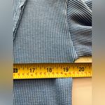 Sundry  Sunnyside Waffle CrewNeck washed blue Long Sleeve Top M Photo 2