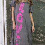 MAGNOLIA PEARL “Love” maxi tee dress, one size Gray Size undefined Photo 0