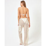 l*space NWT L* X Anthropologie Sundown Cargo Pant Wide Leg Ibiza Crotchet Cover Up Photo 3