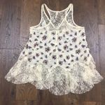 Free People Bell Lace Trapeze Cami Floral Tank Top Photo 5