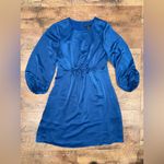 Maggy London  Royal Blue Long Sleeve Dress Photo 11