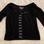 Suzette Black long sleeve top Photo 0