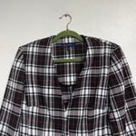 First Lady White Plaid Blazer Sz 12 Photo 2