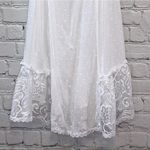 Linea Donatella  White Lace Trim Lingerie Slip Dress Photo 4