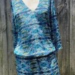 Rory Beca  drop waist silk multicolor dress women's medium Photo 0