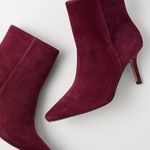 Ann Taylor Plum Rose Suede Stiletto Heel Booties Missy Boots Photo 1