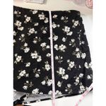 Old Navy  Women's Linen Wrap‎ Mini Skirt Black Floral Print Size L Photo 9