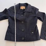 Ted Baker Womens Navy Blue Collared Button Up Pockets Jacket Ted Size 1 US SMALL Photo 8