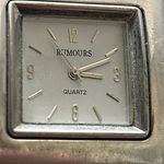 Rumors women’s vintage genuine leather black/silver adjustable‎ watch Black Photo 3