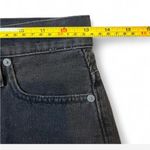 Madewell  rigid A-line black denim Mini Skirt with Raw Hem size 23 nwot Photo 4