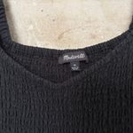 Madewell Linen-Blend Lucie Smocked Mini Dress Photo 4