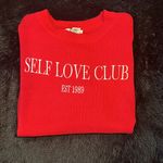 NWT self love club sweater Red Size XL Photo 2
