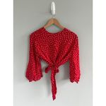 Faithfull the Brand Faithfull The‎ Brand Rosario Floral Tie Front Top Size 6 Photo 3