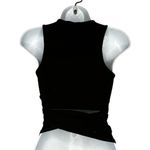 Guess  Black Ribbed Wrap-Around Top Photo 3