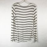 Splendid  Small Top Striped Black White Scoop‎ Neck Long Sleeve Knit Popover 181 Photo 1