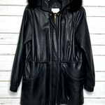 Worthington  Genuine Lambskin Leather Jacket Black Size Medium Photo 0